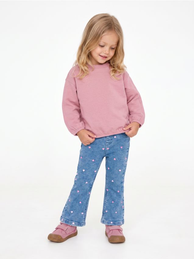 Sinsay - Jeggings evazați cu amestec de viscoză - albastru