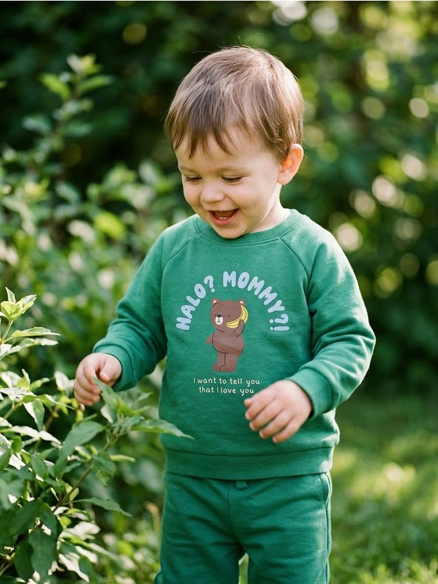 Sinsay - Compleu din jerseu - verde