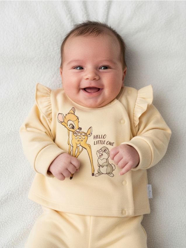 Sinsay - Mikina s volánmi Bambi - béžová