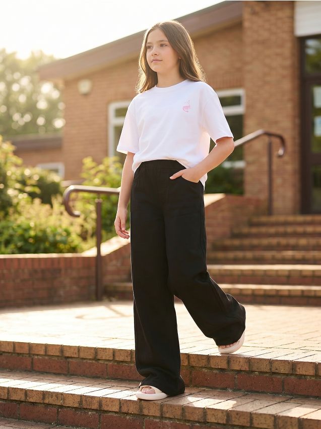Sinsay - Jeansy wide leg high waist - czarny