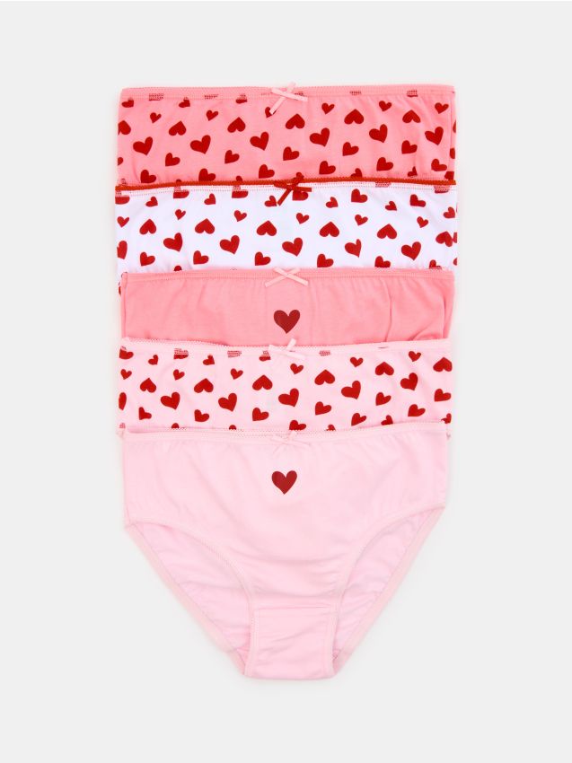 Sinsay - Set de 5 perechi de chiloți - roz