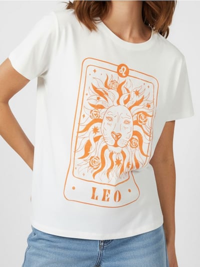 Памучна тениска с принт