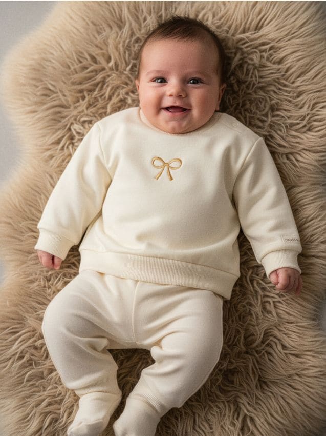 Sinsay - Bavlnená mikina - krémová