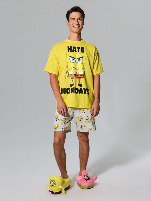 Sinsay - Pijama din bumbac din două piese SpongeBob - multicolor