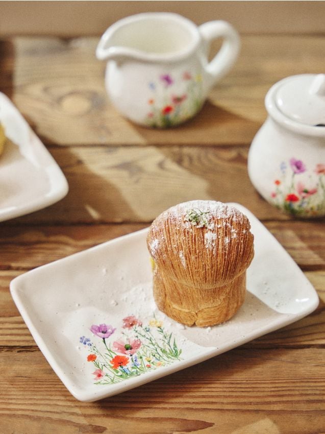 Sinsay - Platou de servire cu motiv floral - multicolor