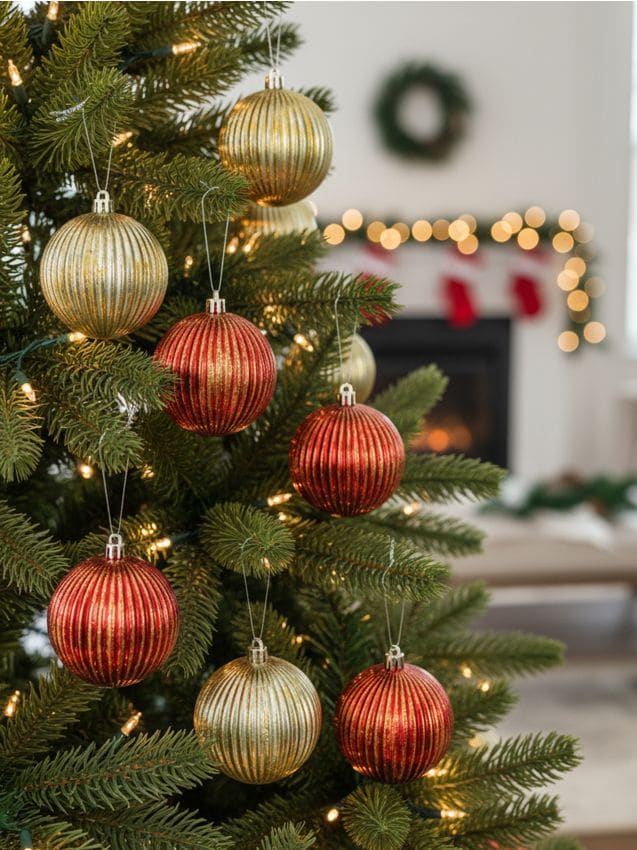 Sinsay - Balenie 8 vianočných ozdôb - červená