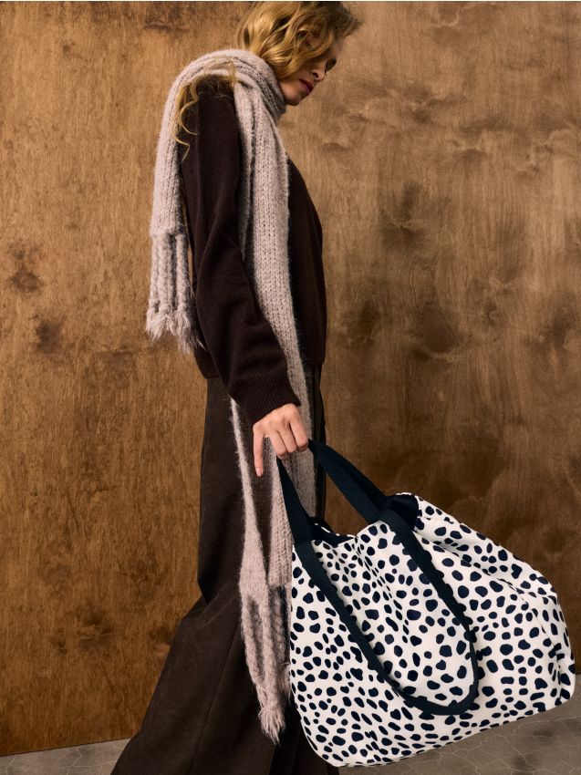 Sinsay - Geantă shopper cu imprimeu animal - multicolor