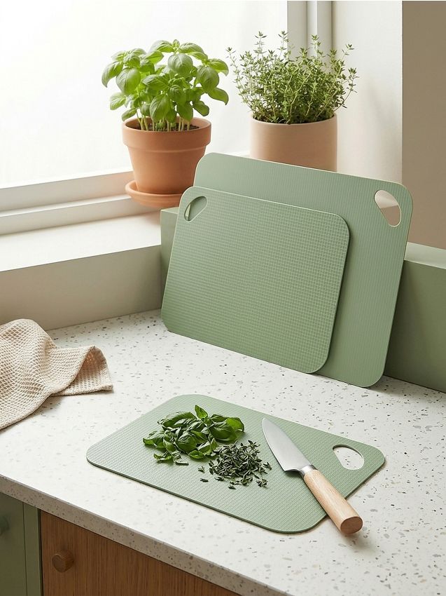 Sinsay - Set de tocătoare 3 pack - verde-deschis