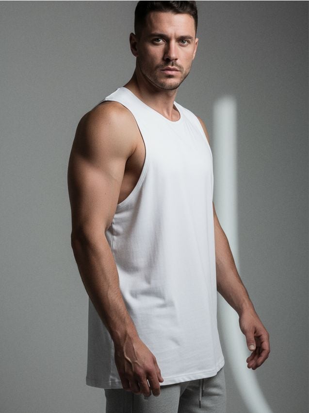 Sinsay - Tricou Fără Mâneci - alb