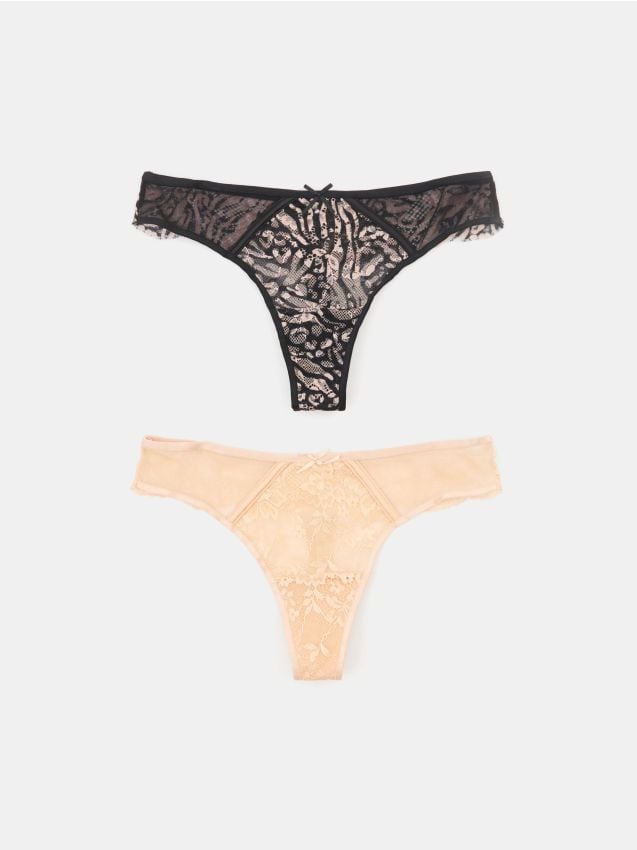 Tanga-stiilis stringid, 2 tk - SINSAY
