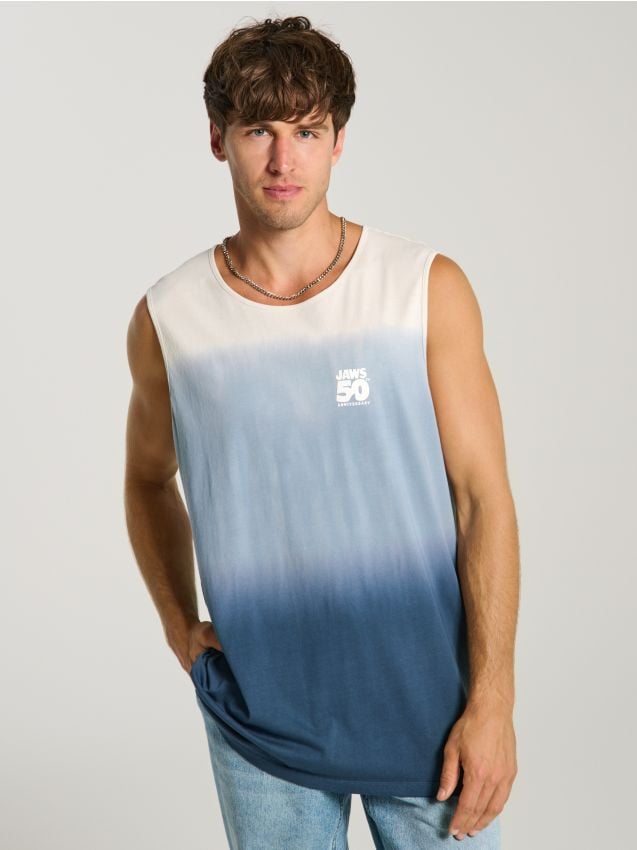Tank top tie-dye Jaws - SINSAY