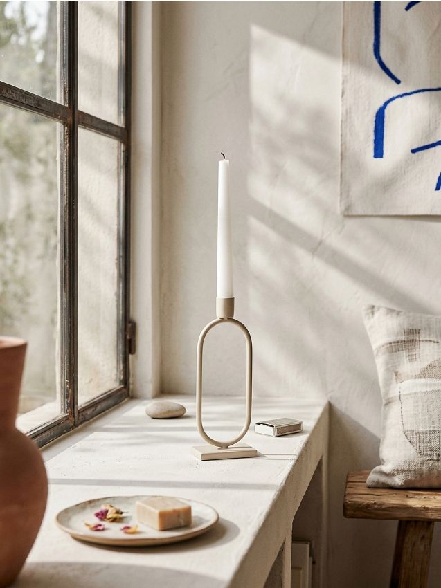 Sinsay - Suport pentru lumânare - bej