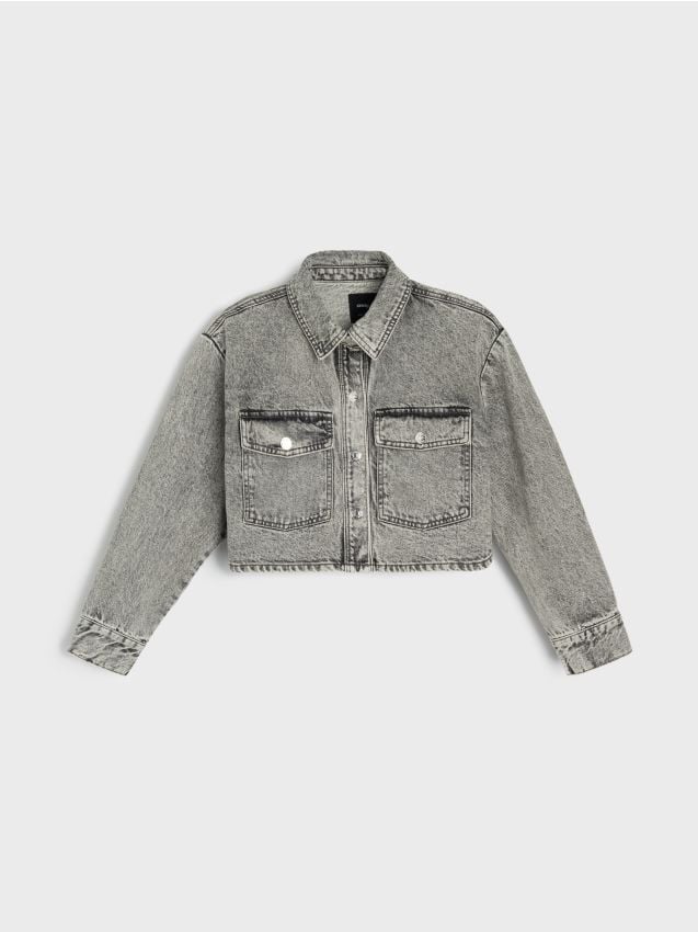 Jeanshemd im Shacket-Stil - SINSAY