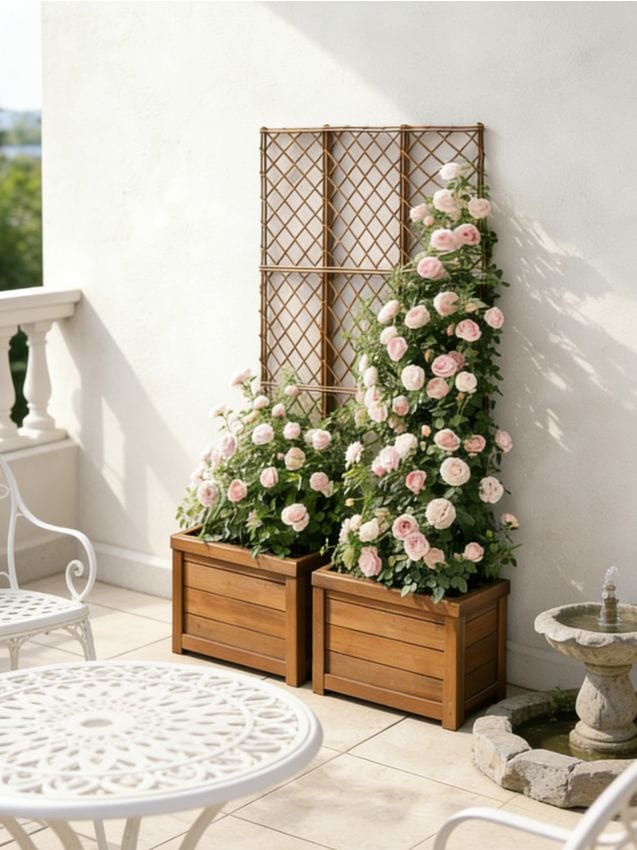 Sinsay - Pergolă de grădină pentru plante cățărătoare - verde-maroniu