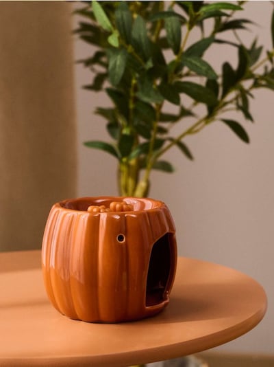 Set: Kerzenhalter und duftendes Wachs Orange & Cynnamon
