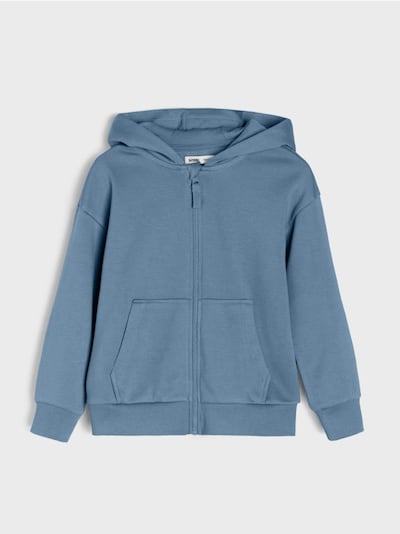 Osnovna razzipana dukserica sa kapuljačom