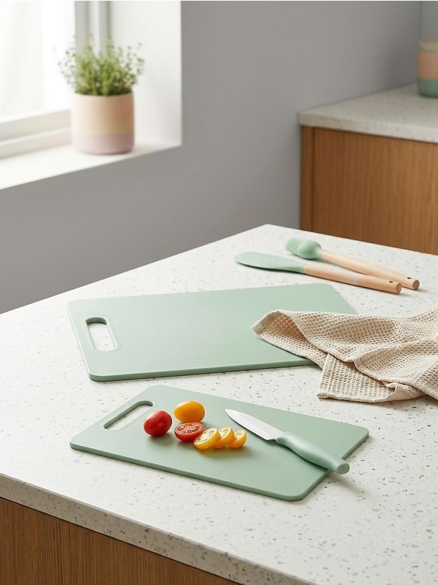 Sinsay - Set de tocătoare 2 pack - verde-deschis