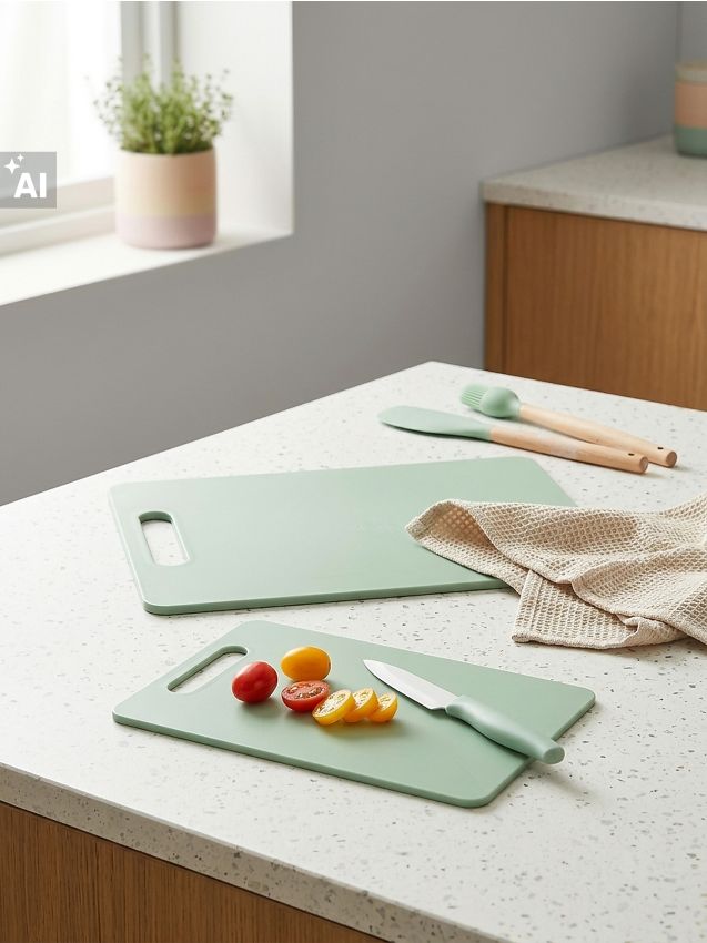 Sinsay - Set de tocătoare 2 pack - verde-deschis