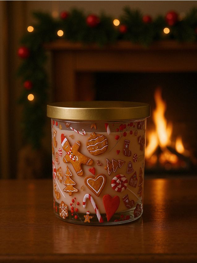 Sinsay - Sviečka Gingerbread - béžová