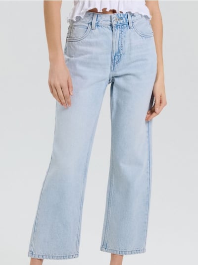 Jeans dritti corti