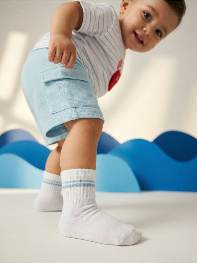 Sinsay - Șosete striate 3 pack - multicolor