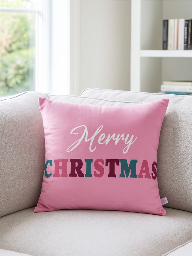 Sinsay - Vianočný vankúš s nápisom „Merry Christmas” - viacfarebná