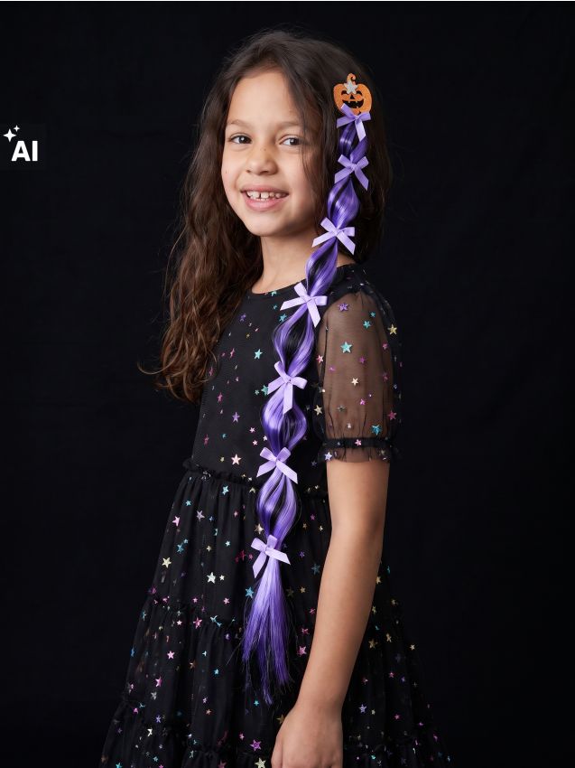 Sinsay - Elastic de păr cu coadă împletită pentru Halloween - multicolor