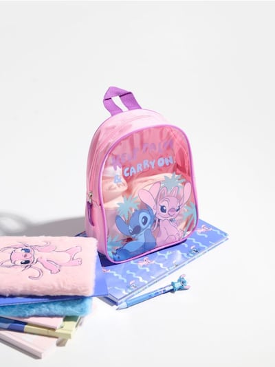 Zestaw: plecak, lunchbox oraz butelka Stitch
