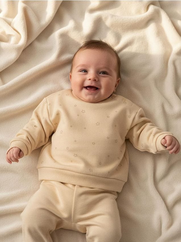 Sinsay - Hanorac cu guler rotund - nude