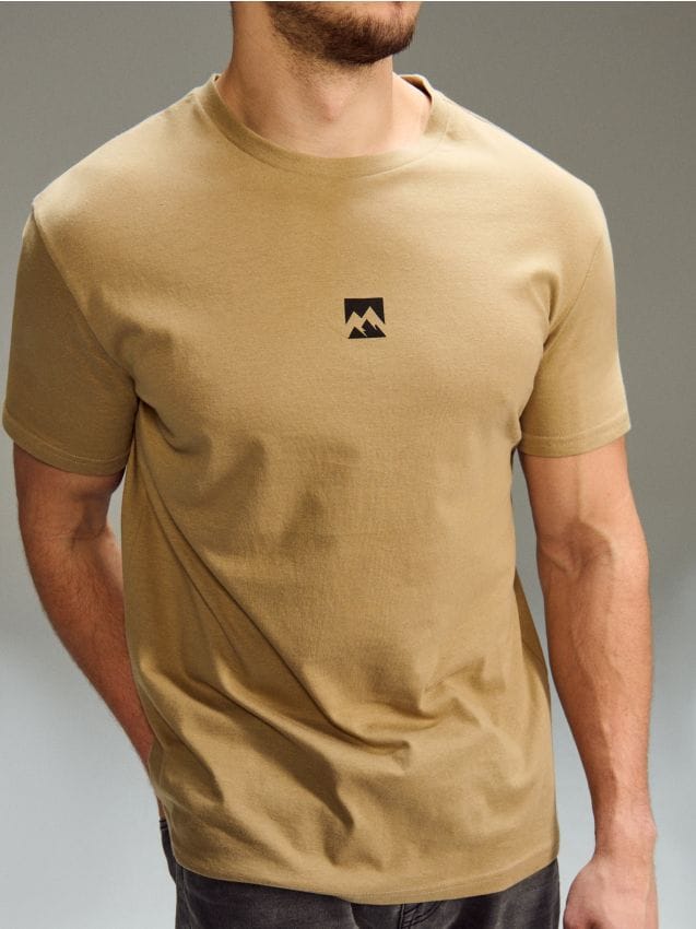 Sinsay - Bawełniana koszulka z napisem - Inny