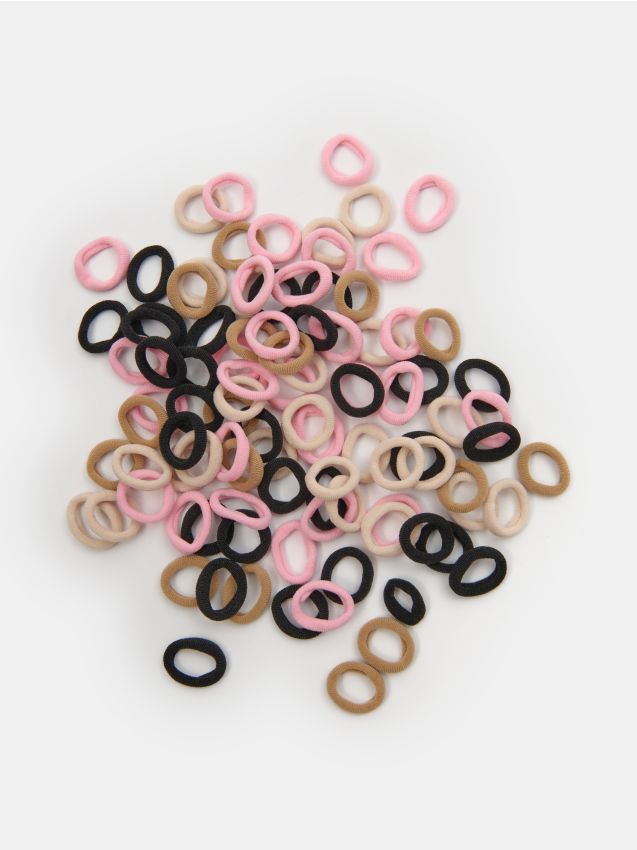 Sinsay - Set de 100 de elastice de păr - multicolor