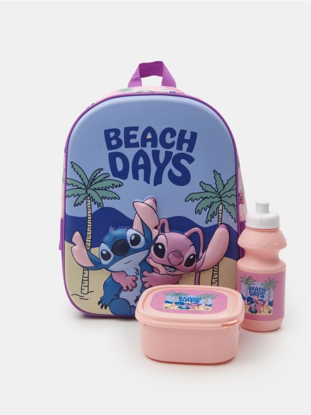 Set: rucsac, cutie de prânz și sticlă Stitch - SINSAY