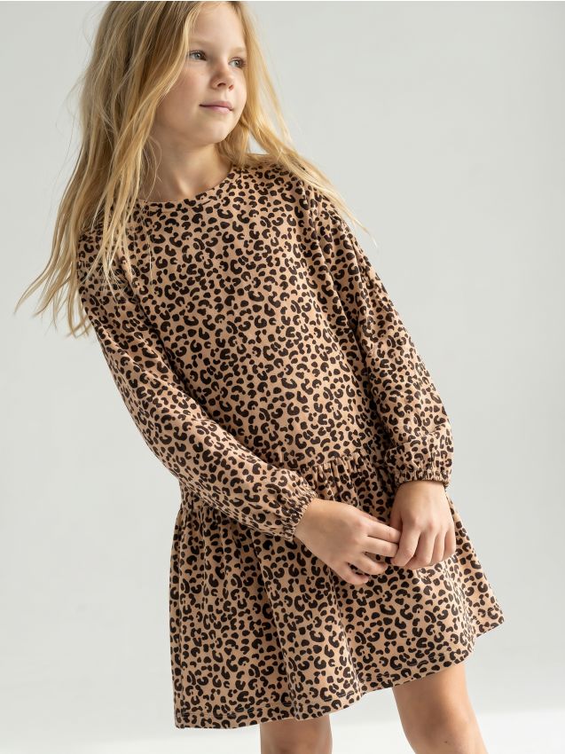 Sinsay - Rochie cu imprimeu leopard - multicolor