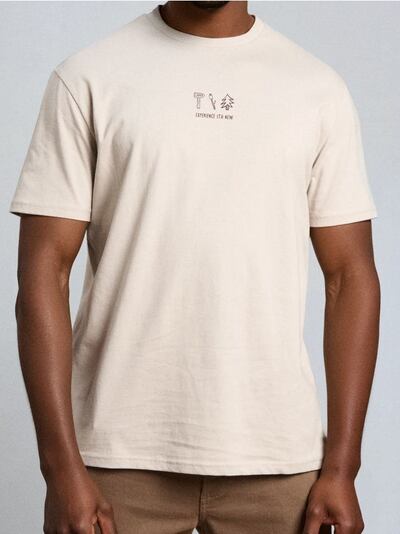 Бавовняна oversize футболка з принтом