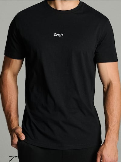 Бавовняна oversize футболка з принтом