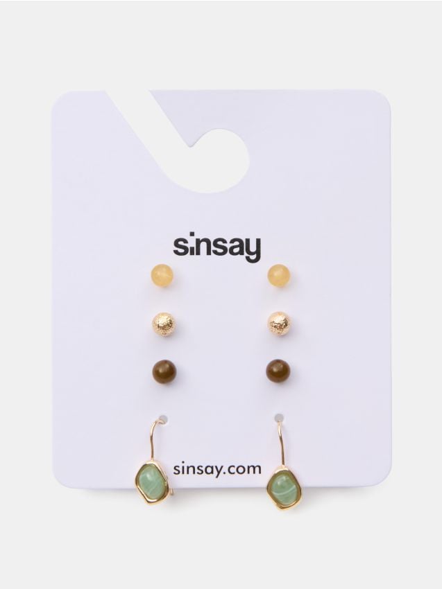 Sinsay - Set de 4 perechi de cercei - multicolor