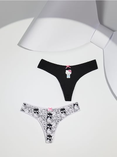 String im Tanga-Stil, 2er-Pack Hello Kitty
