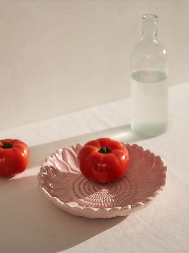 Sinsay - Bol cu motiv floral - roz-pastel