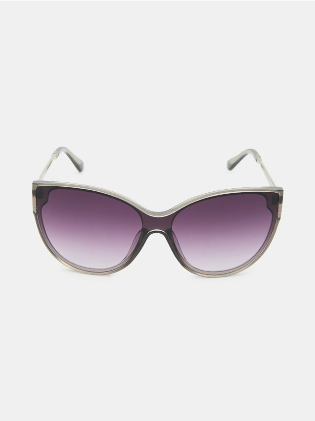 Sinsay - Ochelari de soare tip cat eye cu lentile gradient - argintiu