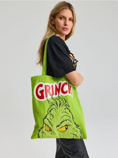 Torba zakupowa z nadrukiem Grinch