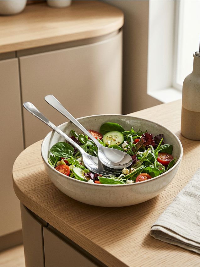 Sinsay - Set de tacâmuri pentru salată - argintiu
