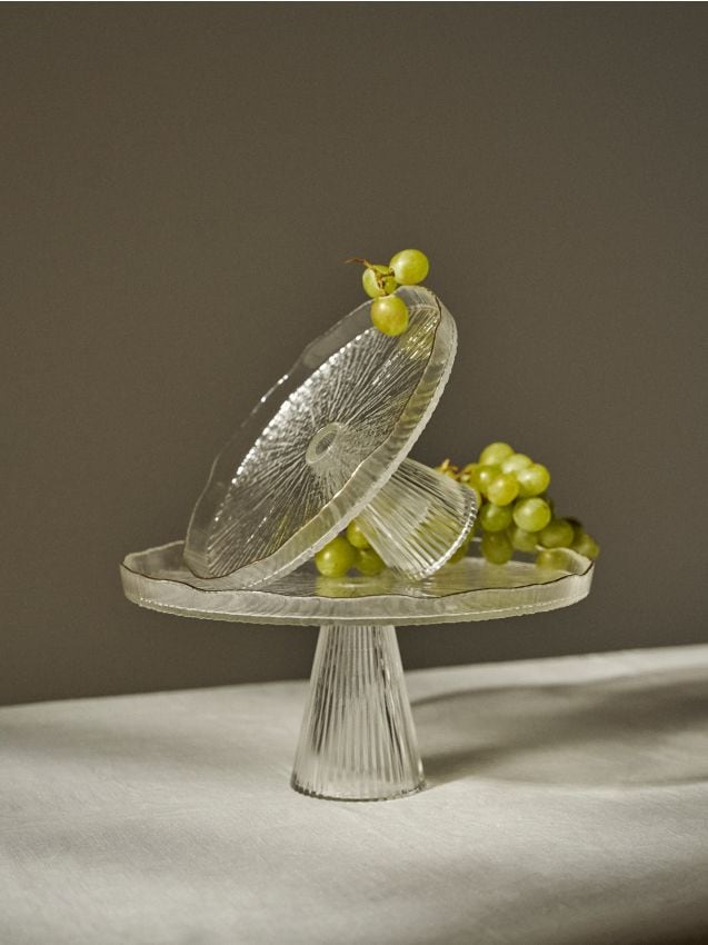 Sinsay - Platou de sticlă pe picior - clear