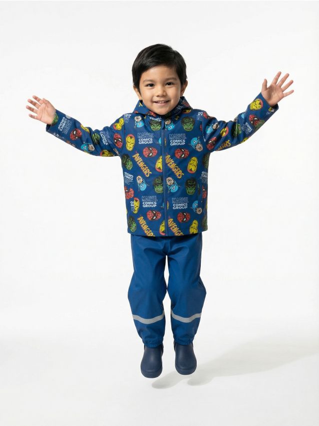 Sinsay - Pantaloni de ploaie Active cu elemente reflectorizante - bleumarin