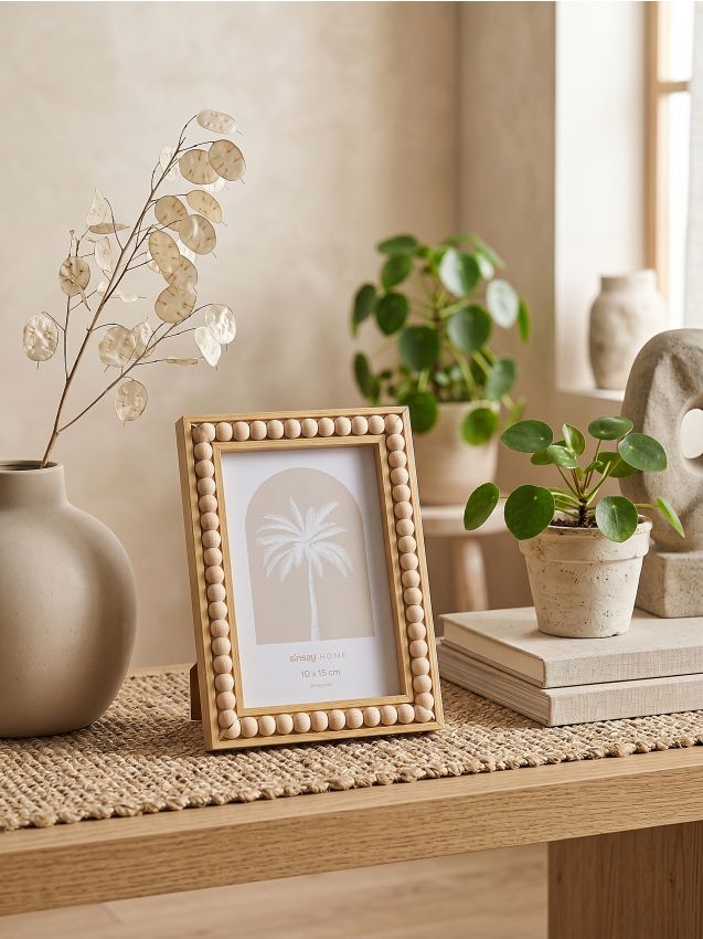 Sinsay - Ramă foto cu mărgele decorative - bej
