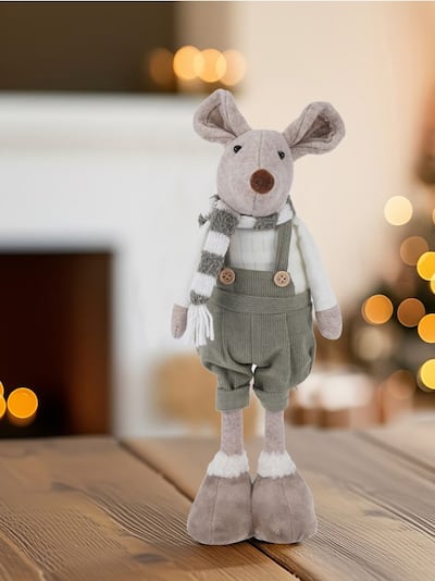 Decorațiune de Crăciun de sine stătătoare în formă de șoarece