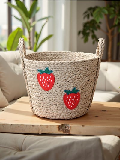 Πλεκτό καλάθι αποθήκευσης