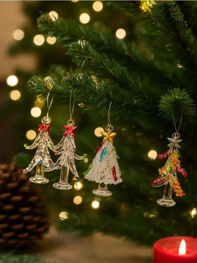 Sinsay - Súprava 6 vianočných ozdôb - viacfarebná