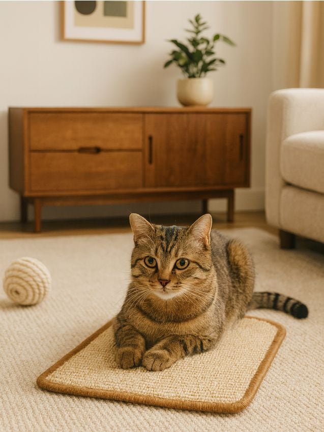 Sinsay - Škrabadlo pre mačky s pelechom - pšenicová