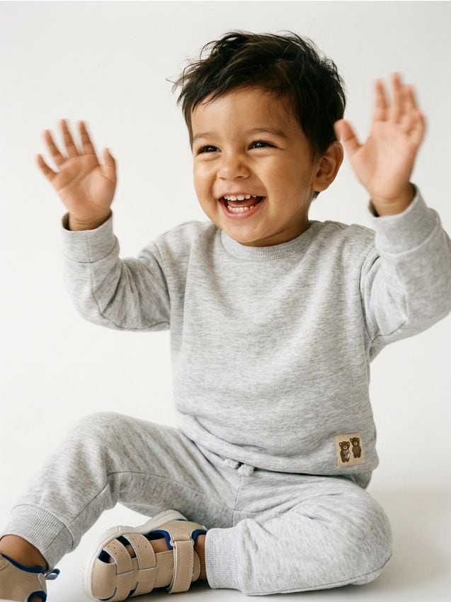 Sinsay - Set bluză și pantaloni sport - gri deschis