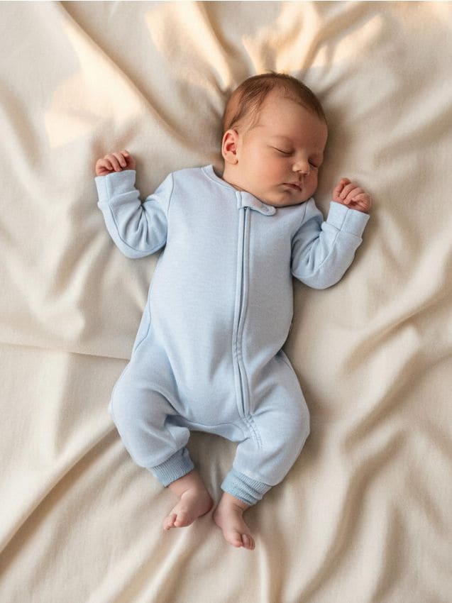 Sinsay - Salopetă din bumbac pentru bebeluși - albastru-pal